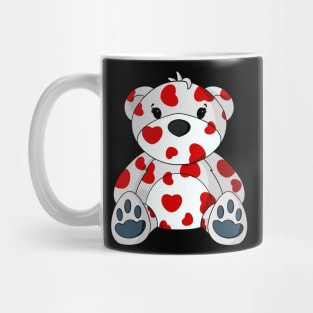 Valentine Pattern Teddy Bear Mug